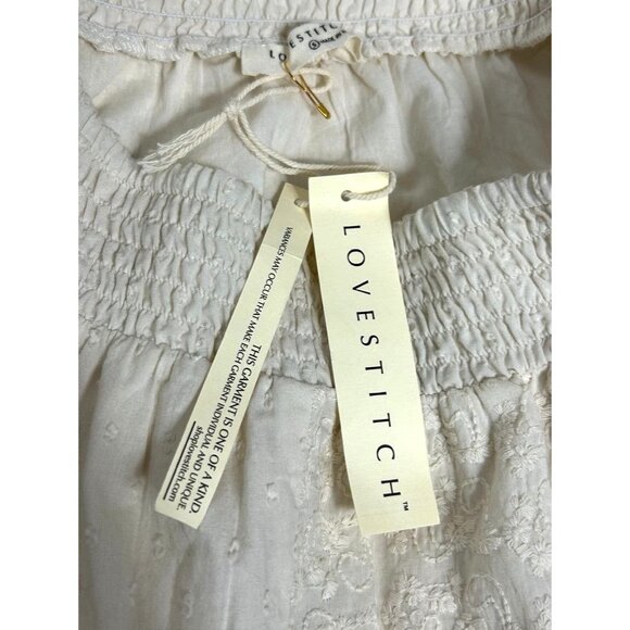 Love Stitch Molly Boho Embroidered Maxi Skirt in Natural - Sz S - NWT - Picture 8 of 11